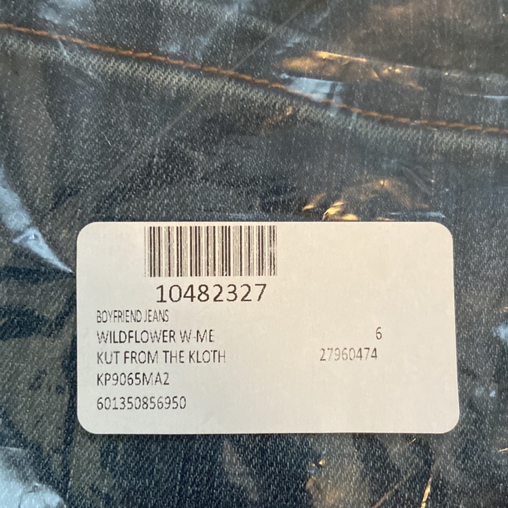 Kut from the Kloth Boyfriend Straight Leg (Wildflower Wash)- size 6 NWT - Picture 4 of 10
